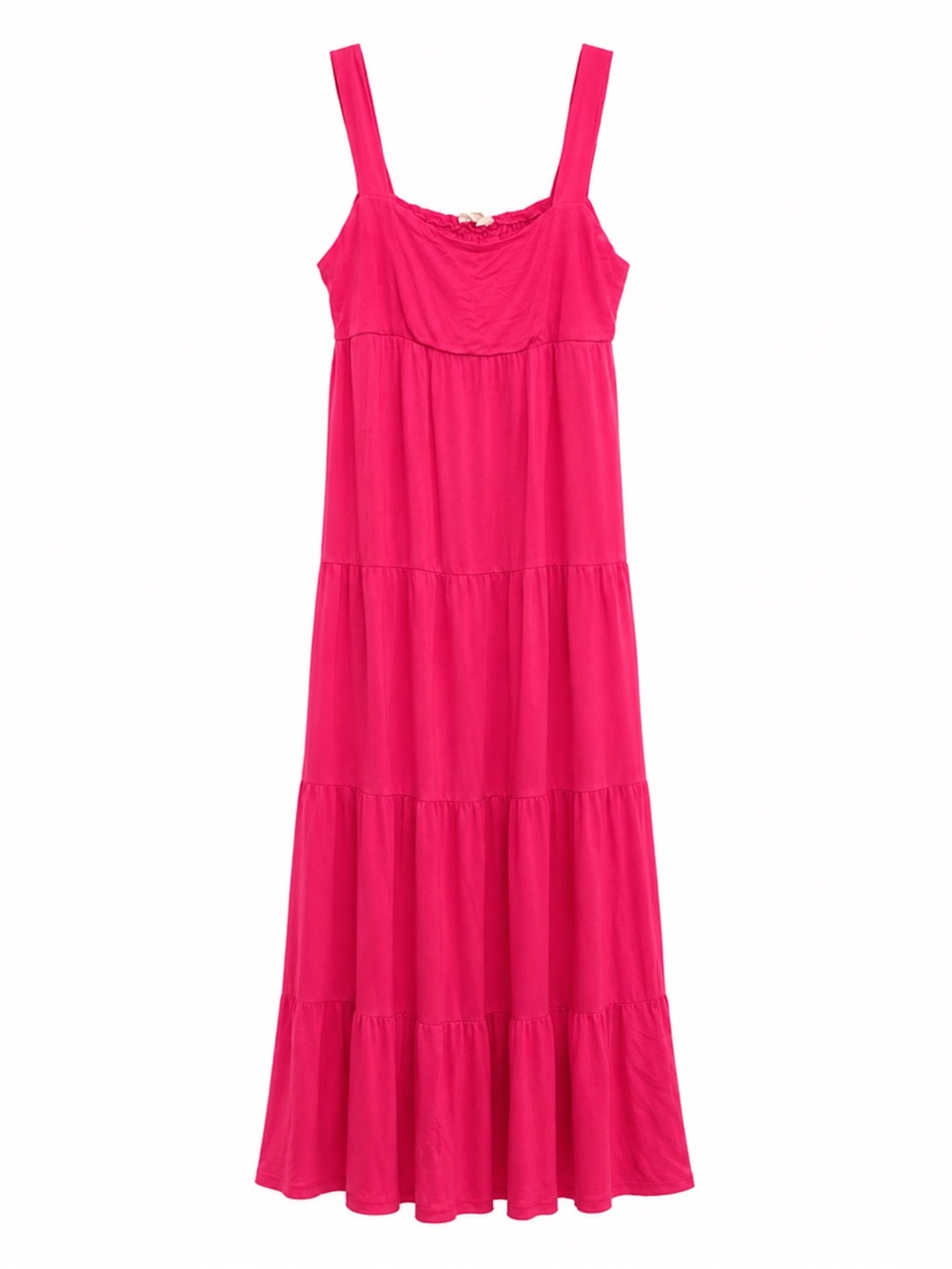 Moa Moa Hot Pink Tiered Maxi Sundress - Picture 2 of 7